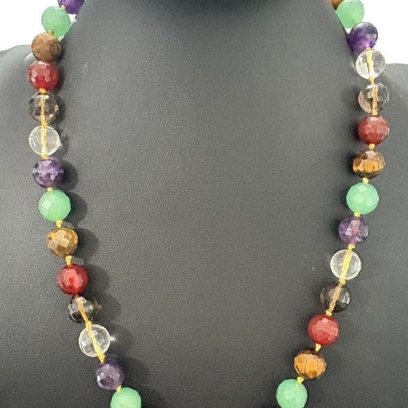 Jewelry - Gemstone and Glass Faceted Necklace